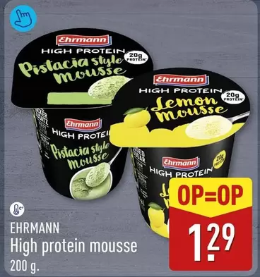 High protein mousse