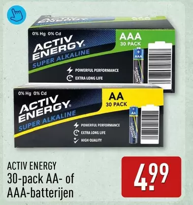 HG - ACTIV ENERGY 30-pack AA- of AAA-batterijen