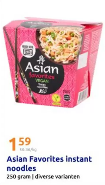 Asian Favorites instant noodles
