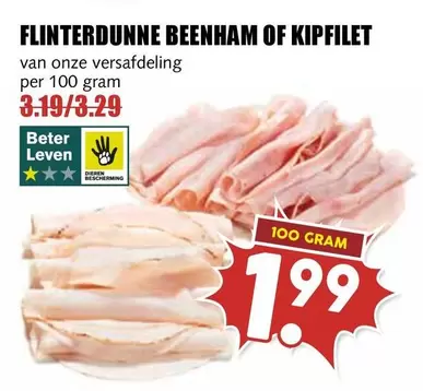 FLINTERDUNNE BEENHAM OF KIPFILET