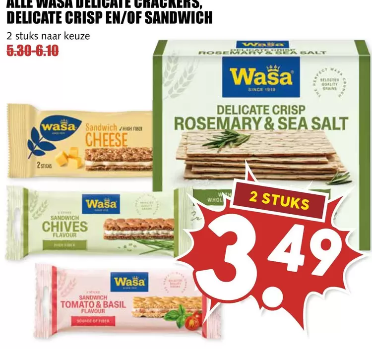 Wasa - DELICATE CRISP CRACKERS