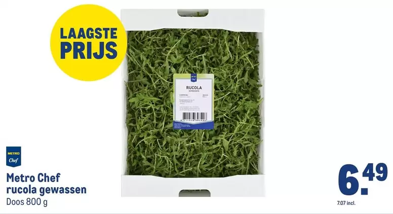 Chef - Rucola Gewassen