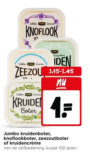 Jumbo - kruidenboter, zeezoutboter of kruidencreme