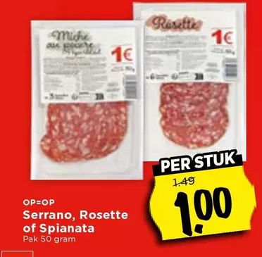 Op - Serrano, Rosette of Spianata
