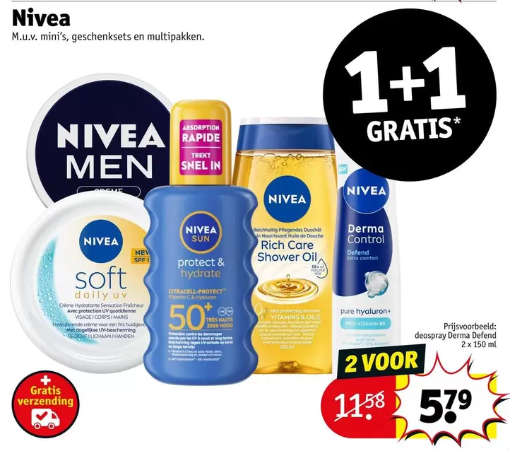 Nivea -  M.u.v. mini's, geschenksets en multipakken