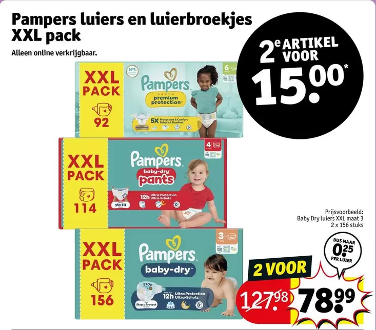 Pampers -  luiers en luierbroekjes XXL pack