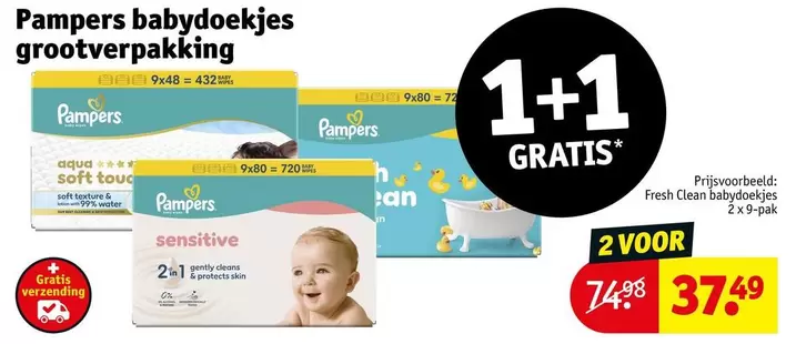 Pampers - Babydoekjes Grootverpakking