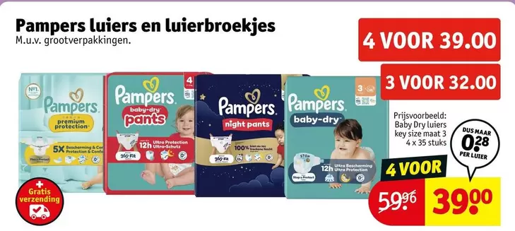 Pampers -  luiers en luierbroekjes