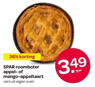 roomboter appel- of mango-appeltaart