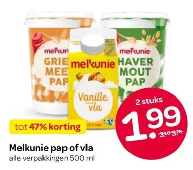 Melkunie pap of vla