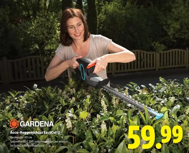 Gardena - Accu-Heggenschhaar EasyCut Li