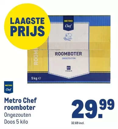 Chef - roomboter Ongezouten