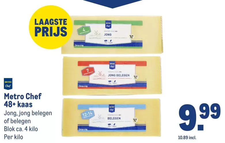 Chef - 48+ kaas Jong, Jong belegen