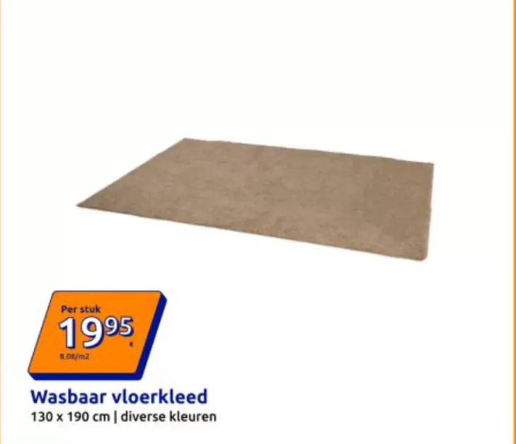 Wasbaar vloerkleed