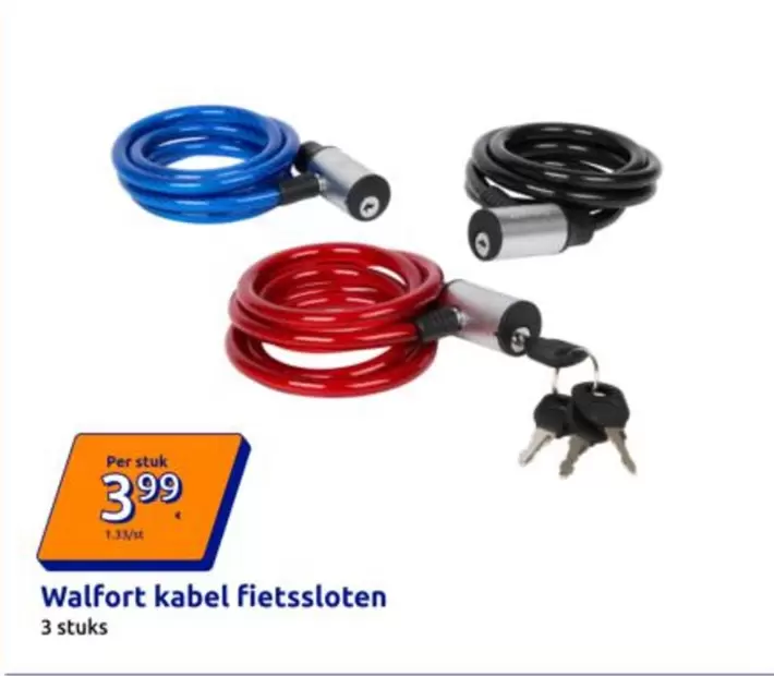 Walfort kabel fietssloten