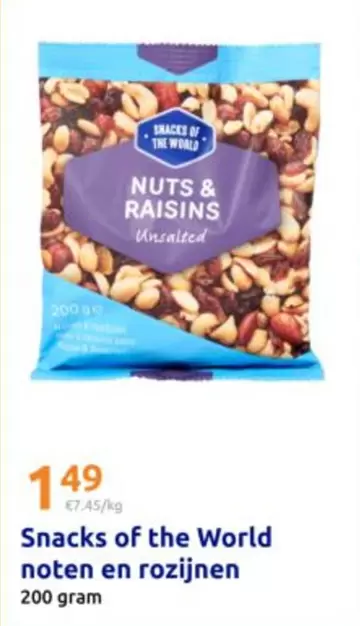 Nuts & Raisins Unsalted