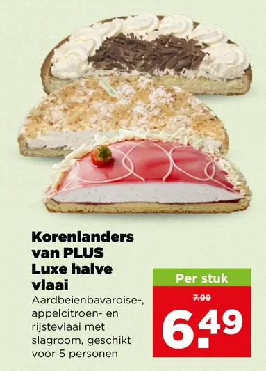 Luxe halve vlaai