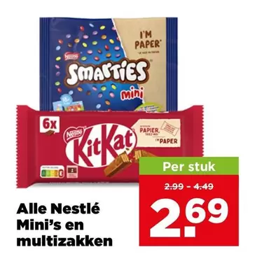 Nestlé - Smarties Mini's en multizakken