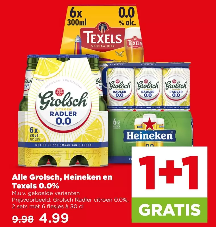 Texels - Grolsch Radler, Heineken and  0.0%