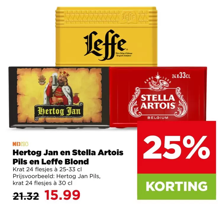 Leffe - Hertog Jan en Stella Artois Pils en  Blond