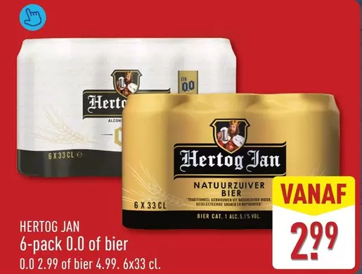 Hertog Jan - 6-pack 0.0 of bier
