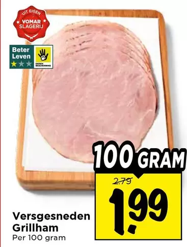 Versgesneden Grillham