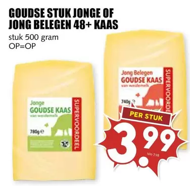 GOUDSE STUK JONGE OF JONG BELEGEN 48+ KAAS
