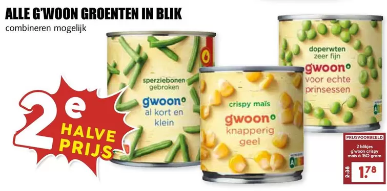 Groenten in blik
