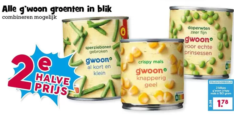 Alle g'woon groenten in blik