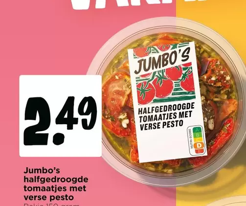 Half-gebroodde tomaatjes met verse pesto