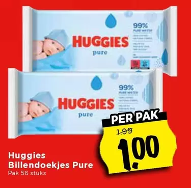 Huggies - Billendoekjes Pure