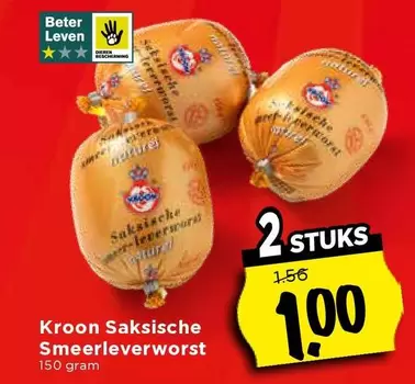 kroon - Saksische Smeerleverworst