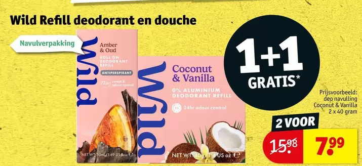Wild Refill deodorant en douche
