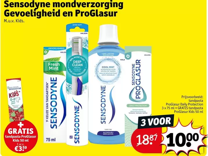 Sensodyne - mondverzorging Gevoeligheid en ProGlasur