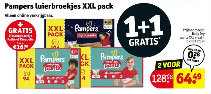 Pampers - luierbroekjes XXL pack