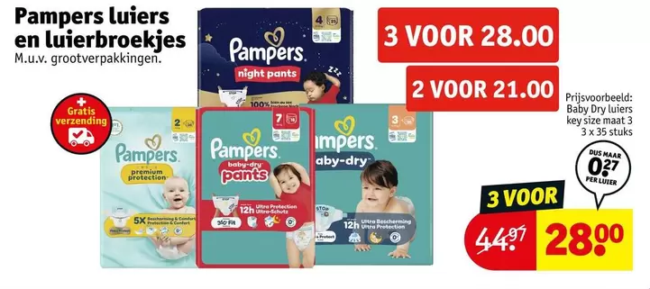 Pampers - luiers en luierbroekjes