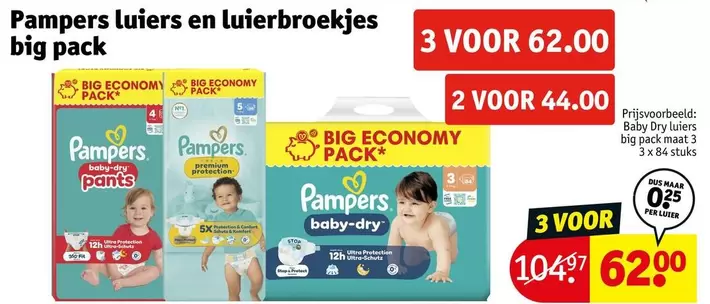 Pampers - luiers en luierbroekjes big pack