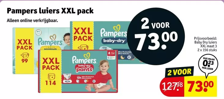 Pampers - luiers en luierbroekjes XXL pack