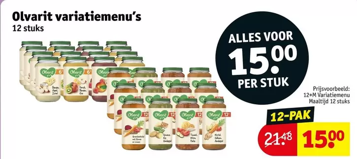 Olvarit variatiemenu's