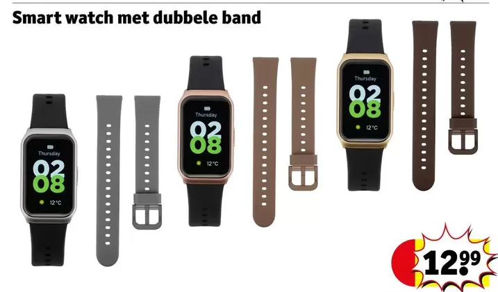 Smart - watch met dubbele band