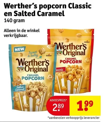 De - popcorn Classic en Salted Caramel