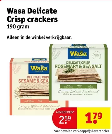 Wasa - Delicate Crisp crackers
