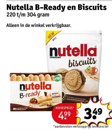 Nutella - B-Ready en Biscuits