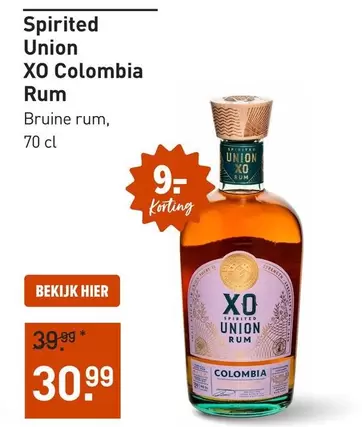Spirited Union XO Colombia Rum