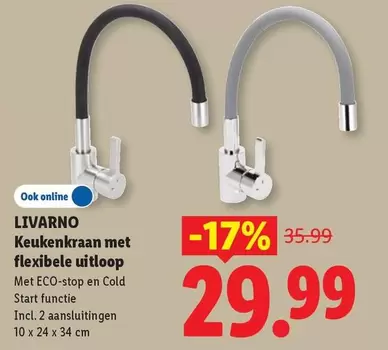 start - Keukenkraan met flexibele uitloop