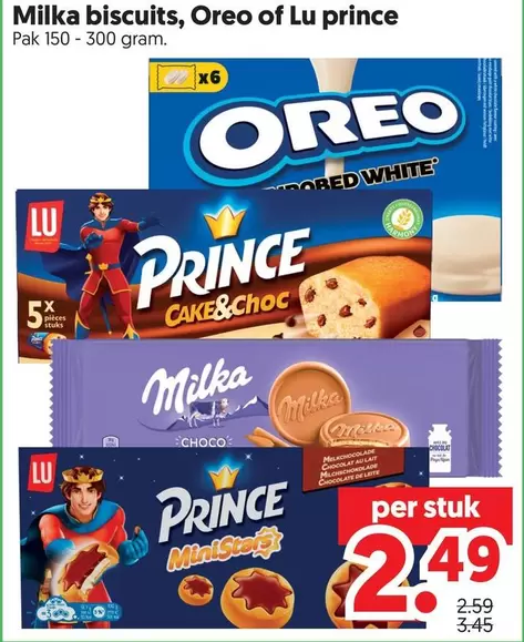 De - Milka biscuits, Oreo of Lu prince