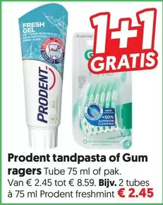 extra - tandpasta of Gum ragers