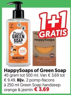 HappySoaps of Green Soap handzeep