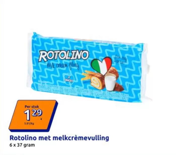 Rotolino met melkcrèmevulling
