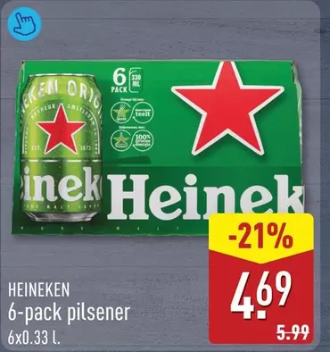 Heineken - 6-pack pilsener